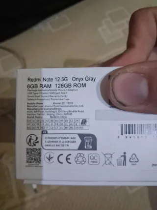 Xiaomi Redmi Note 12 5G Negro/Verde