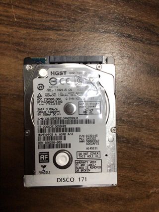 Disco Duro HGST 500GB SATA 3.0Gb/s