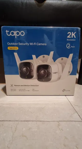 Tapo Cámaras Seguridad Wi-Fi 2K (Pack 2)
