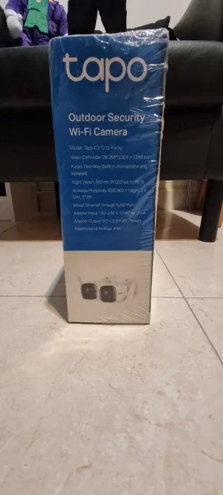 Tapo Cámaras Seguridad Wi-Fi 2K (Pack 2)