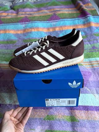 Zapatillas Adidas SL 72 Marrón/Blanco