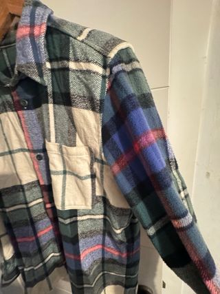 Camisa Zara cuadros multicolor