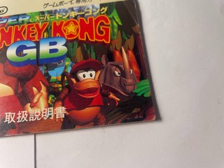Solo il Manuale Super Donkey Kong Gb Nintendo Game