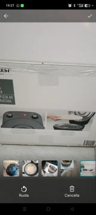 Forno Pizza Silver Crest 400° 1200W