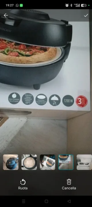 Forno Pizza Silver Crest 400° 1200W