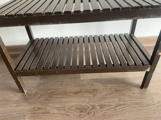 2 Bancos Ikea Moölger Madera Marrón
