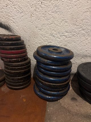 Discos de musculación 30 mm 2 euros kg