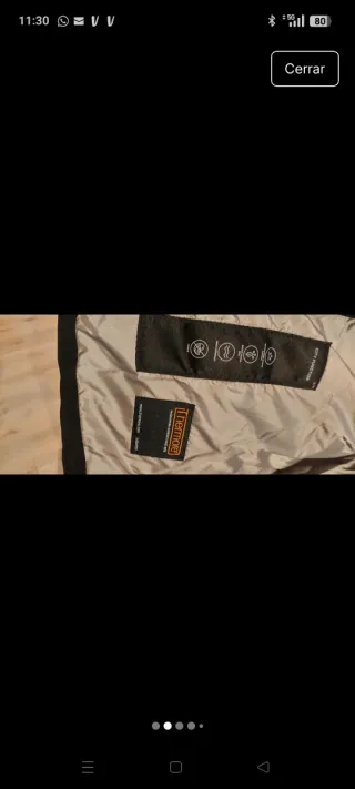 Parka Elvine Talla XL Negra