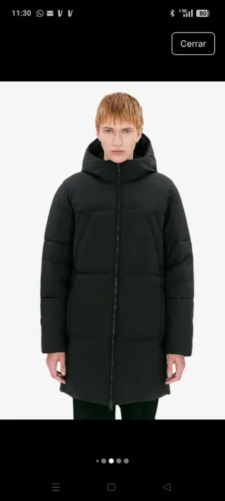 Parka Elvine Talla XL Negra