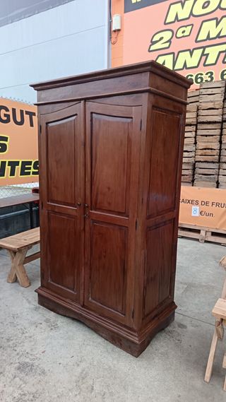 Armario rustico estilo colonial madera 2 puertas