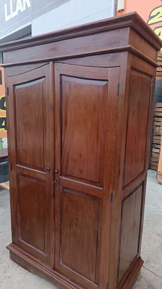 Armario rustico estilo colonial madera 2 puertas