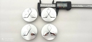 CENTRO DE RUEDA MITSUBISHI 60MM PLATA