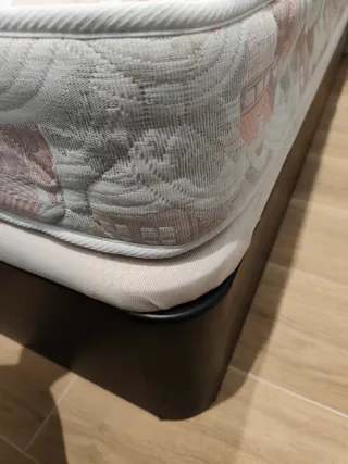 Canapé y colchón cama 110x190