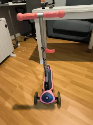 Patinete infantil rosa 3 ruedas altura regulable