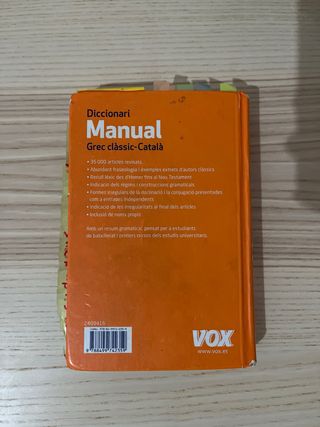 Diccionari Manual Grec clàssic-Català