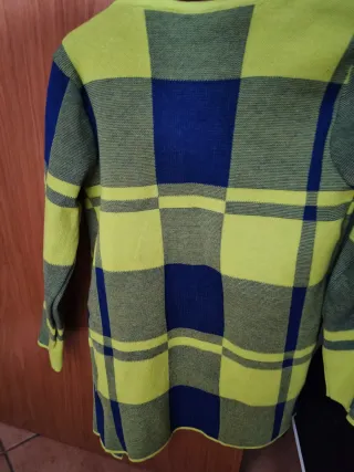 Chaqueta de punto a cuadros