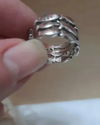 Anillo plata peces NUEVO