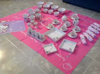 Vajilla Porcelana Hello Kitty