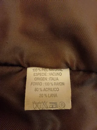 Abrigo de piel caballero