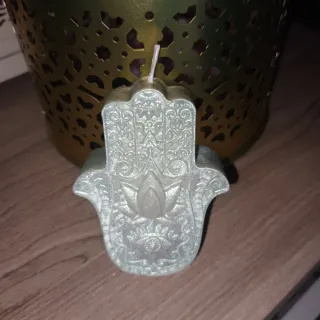 Vela decorativa Mano de Fátima