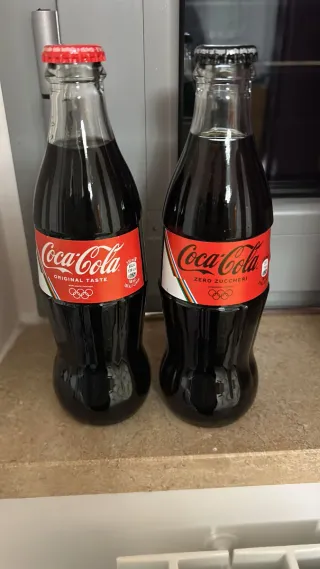 Bottiglie Coca Cola Olimpiadi Original Taste e Zer