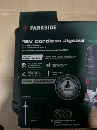 Caladora Parkside 12V sin batería