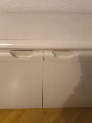 Zapatero blanco de madera