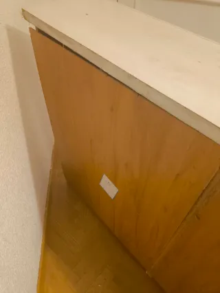 Zapatero blanco de madera