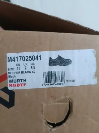 Zapatos de Seguridad WURTH Negros