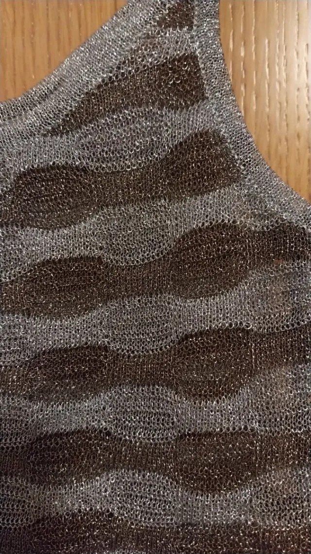 Vestido Zara Mini Hilo Metalizado Talla XS