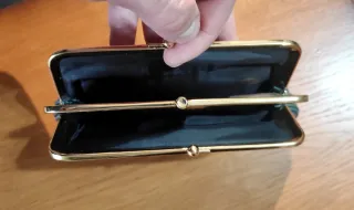 Monedero piel clásico verde