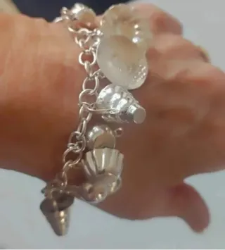 Pulseras Plata de Ley con Colgantes