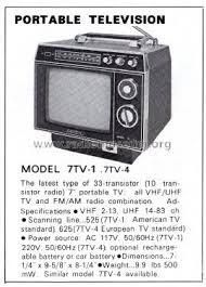 TV CROWN Mod. 7 TV-4 (1968) Radio FM-AM Vintage