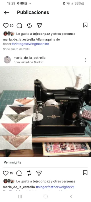 Máquina de coser Singer vintage