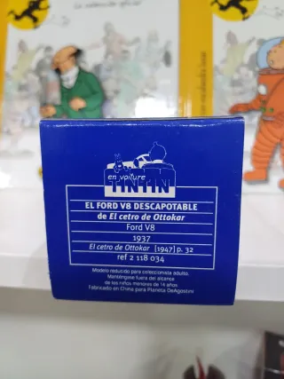 COCHE TINTIN Ford V8 Descapotable Escala 1=43