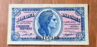 Billete de 50 centimos 1937. Nuevo.