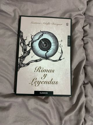 Libro lectura Rimas y leyendas Becquer