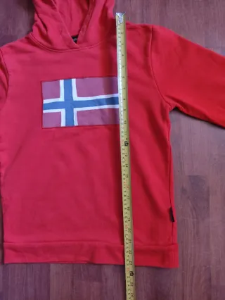Sudadera Napapijri Roja Bandera Noruega