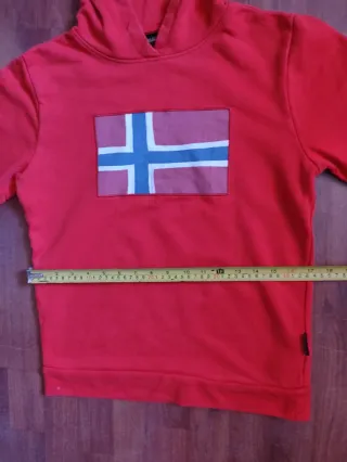 Sudadera Napapijri Roja Bandera Noruega