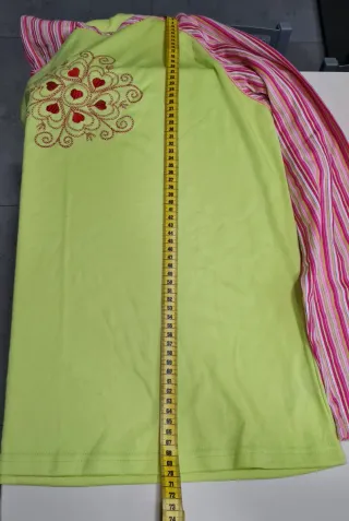 Pijama Corte Sofia Verde y Rosa