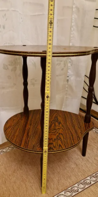 Tavolino da salotto vintage Due Ripiani anni '70.