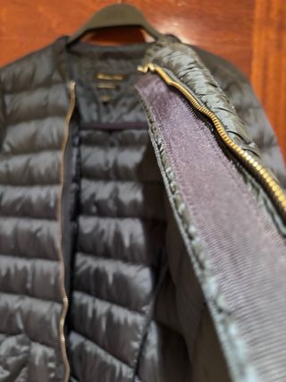 Plumas Massimo Dutti azul mujer