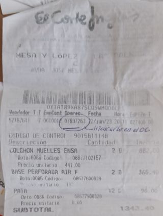 Colchón y somier Serenia Incapol El Corte Inglés