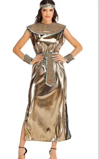 Disfraz Diosa Egipcia Dorada Talla Unica