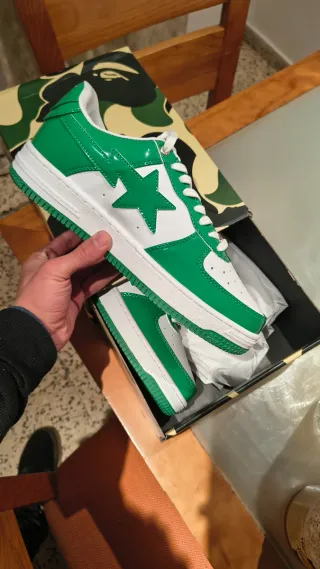 Zapatillas BAPE Verdes y Blancas
