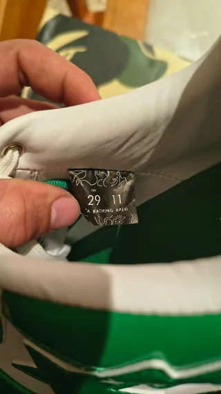 Zapatillas BAPE Verdes y Blancas