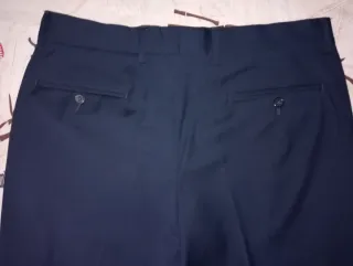 Pantalón de vestir azul para hombre