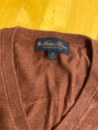 Jersey Brooks Brothers Algodón Rojo