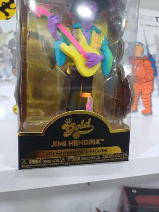 Figura Vinilo Premium Jimi Hendrix Gold