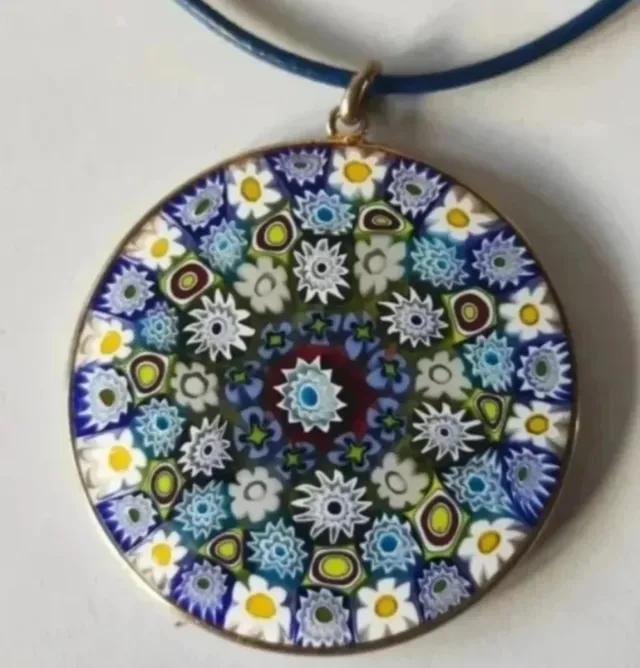 Colgantes Plata Ley Murano y porcelana